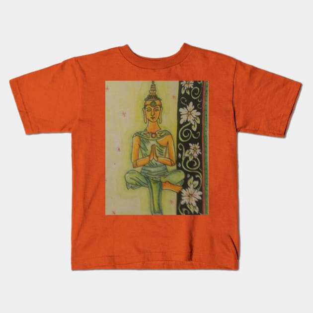 Buddha Kids T-Shirt by ChaChaDivineArt